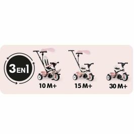 Smoby SMO7600741404 Triciclo de Paseo para Bebés Rosa Smoby SMO7600741404 Triciclo de Paseo para Bebés Rosa