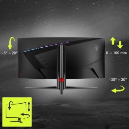 MSI MAG 345CQRDE Monitor Curvo Gaming 34" UWQHD (3440x1440) 180Hz 1ms VA G-Sync Compatible