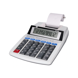 Liderpapel Calculadora Impresora 12 Dígitos Pantalla Impresión Bicolor Rollo Papel 57mm 235x155x62 mm