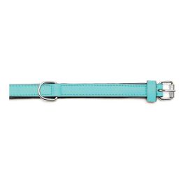 Collar Piel Acolchado 55 cm X 25 mm Turquesa