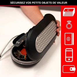 MASTER LOCK Mini baúl de viaje portátil con cable de seguridad - Negro MASTER LOCK Mini baúl de viaje portátil con cable de seguridad - Negro