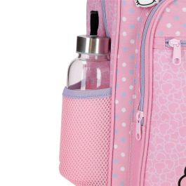 JOUMMA BAGS Mochila Hearts & Dots Hello Kitty 33cm Adaptable a Carro con Bolsillos Laterales para Botellas