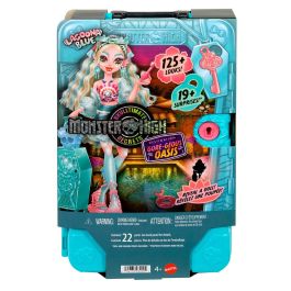 Mattel Muñeca Monster High Skulltimate Secrets Series 7 Lagoona Blue con más de 19 sorpresas