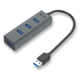 I-tec Hub USB 3.0 con 4 Puertos, Ideal para Portátiles y PCs, Plug & Play, Transferencia Rápida de Datos