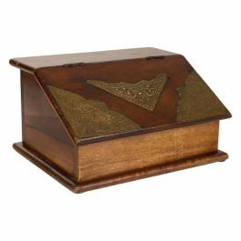 Caja-Joyero Alexandra House Living Marrón oscuro Latón Madera de mango 19 x 13 x 24 cm Precio: 48.50000045. SKU: B1C4ZBS337