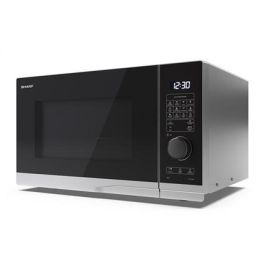 Sharp YC-PG234AE-S Microondas Digital + Grill 900W, 23 Litros, Panel de Control Fácil de Usar, 10 Niveles de Potencia Sharp YC-PG234AE-S Microondas Digital + Grill 900W, 23 Litros, Panel de Control Fácil de Usar, 10 Niveles de Potencia