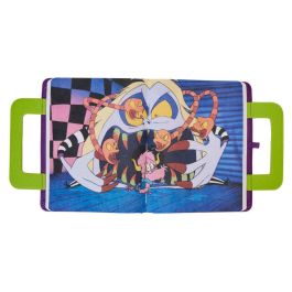LOUNGEFLY Cuaderno Beetlejuice Piel Vegana 150 Hojas Rayadas con Ilustraciones Originales Recorte para Notas Adhesivas 16,875x21,25cm