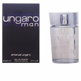 Emanuel Ungaro UNGARO MAN Eau de Toilette Vaporizador 90ml para Hombre - Perfume Aromático Fougère con Notas de Albahaca, Tabaco y Cedro
