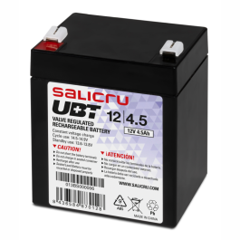 Salicru 013BS000006 Batería UBT SAI/UPS AGM VRLA 12V 4.5Ah. Recargable, sellada y libre de mantenimiento para sistemas de seguridad. Precio: 18.69000001. SKU: S55075773