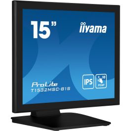IIYAMA T1532MSC-B1S Monitor Táctil 15" (38.1cm) XGA LCD 4:3 ProLite, 10 Puntos Táctiles, HDMI+DP, 8ms, Negro