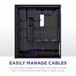 Caja Semitorre ATX NZXT H7 Flow Midi Negro