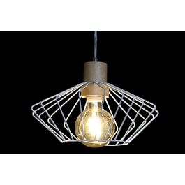 DKD Home Decor Lámpara Techo Urban Blanco Rosa 34x34x21 cm (4 Unidades) E27