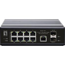 LevelOne IGP-1061 Switch Gestionado L2 8 Puertos Gigabit Ethernet 2 SFP 240W 8xPoE+ Industrial -40 a 75°C