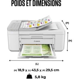 Canon Pixma Tr4756I Impresora Multifunción 4 en 1, Wi-Fi, AirPrint, Doble Cara Automática, Compatible con Alexa Canon Pixma Tr4756I Impresora Multifunción 4 en 1, Wi-Fi, AirPrint, Doble Cara Automática, Compatible con Alexa