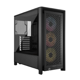 Corsair 4000D RS ARGB Midi Tower ATX Gaming Negro con Ventana Lateral Cristal Templado Precio: 153.49999984. SKU: B15LE72WRV