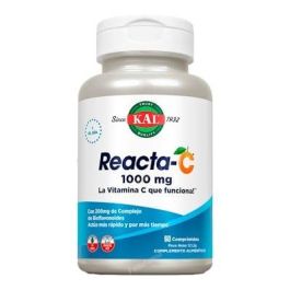 Kal Reacta-C Vitamina C 1000 mg Comprimidos. Fórmula no ácida, acción rápida y duradera. Apto para veganos. 60 Comprimidos Precio: 22.7900002. SKU: B1K4CWJNJ2