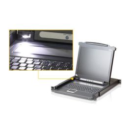 Aten Consola KVM LCD CL1000N-ATA-SG 19" con VGA, USB, PS/2, montaje en rack 1U