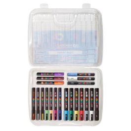 POSCA Maletín Marcadores de Pintura No Permanente Punta Cónica 20 Colores Surtidos PC-1M (0.7mm), PC-3M (3mm), PC-5M (1.8-2.5mm) Precio: 48.89000039. SKU: B1HK7K7S7E