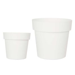 Maceta Plastico Blanca 20Cm Diam Ibergarden (12 Unidades)