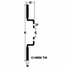 Discos de Freno Black Diamond BDKBD1863CD Taladrado Sólido Trasero