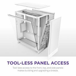 NZXT CM-H72FW-01 H7 Flow - Caja Semitorre de PC ATX/Micro-ATX/Mini-ITX, Blanco