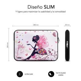 Funda para Portátil Subblim Hada Multicolor