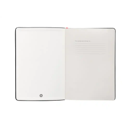 Antartik Cuaderno A4 Tapa Dura Hojas Lisas Negro y Rojo 100 Hojas 80gr FSC