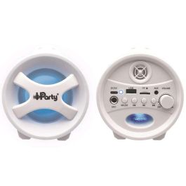 Altavoz inalámbrico con efectos luminosos y doble disco. microfono con cable extraíble. 30x16x17cm Altavoz inalámbrico con efectos luminosos y doble disco. microfono con cable extraíble. 30x16x17cm