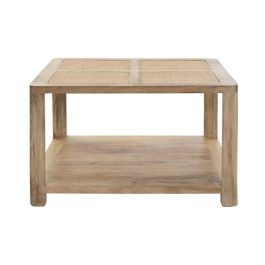 Mesa de Centro DKD Home Decor Marrón claro Madera de mango 76 x 76 x 45 cm