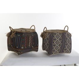 Cesta Boho DKD Home Decor Multicolor 41 x 40 x 41 cm (2 Unidades) Precio: 98.59000019. SKU: S3028692