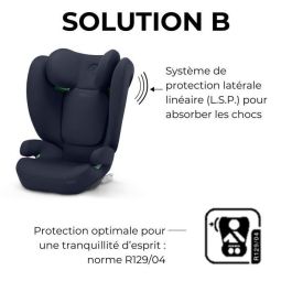 Cybex CYB4063846370856 Solución automática B I-Fix Silla de Coche, Grupo 2/3, Tono Azul (Bay Blue)