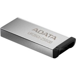 ADATA UR350 Memoria USB 256 GB, USB-A 3.2 Gen 1 (5 Gbit/s), 100 MB/s Lectura, Negro/Plata