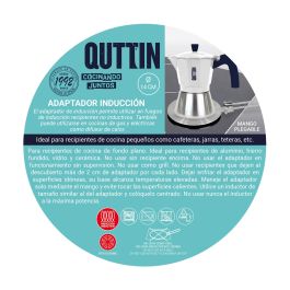 Quttin Adaptador de Inducción 14 cm - Ancho 14 cm, Alto 2.5 cm, Largo 19.5 cm (8 Unidades)