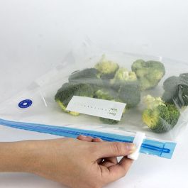 Cook Concept Juego de 4 Bolsas de Vacío con Bomba para Conservar Alimentos Frescos por Más Tiempo Reutilizables Ideales para Congelar