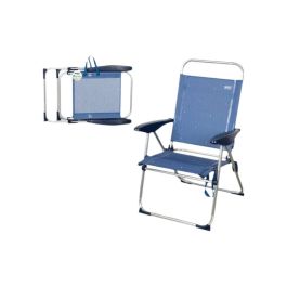 Silla de playa plegable aluminio 4 posiciones 65x60x38/96 cm Precio: 41.89000035. SKU: B1E5GACVGX