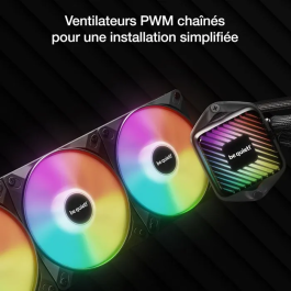 be quiet! PURE LOOP 3 LX Refrigeración Líquida AIO para CPU 120mm Negro - 3 Ventiladores PWM, LED Multi, Compatible con AM5 & LGA 1851, 1700, 1200, AM4