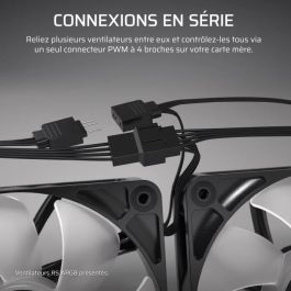 Corsair RS140 Ventilador de Refrigeración PWM 140 mm Blanco para PC - Mantiene Componentes a Temperatura Óptima y Aporta un Estilo Elegante