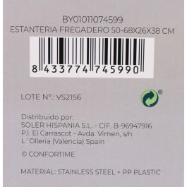 Confortime Estantería para Fregadero 50-68 x 26 x 38 cm (6 Unidades) Confortime Estantería para Fregadero 50-68 x 26 x 38 cm (6 Unidades)