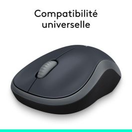 Logitech M185 Ratón Inalámbrico RF Plug & Play con Nano Receptor USB, Diseño Ergonómico, Batería hasta 1 Año, Gris