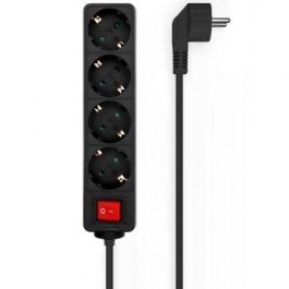 Aisens Base Multiple 4 Tomas Con Interruptor Con Cable 3x1,5 mm2, Negro, 1,4M Precio: 6.50000021. SKU: B1JZK3TG84