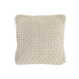 DKD Home Decor Cojín Urban de Punto Beige 45 x 45 cm de Poliéster con Cremallera (2 Unidades) Precio: 27.69000058. SKU: B1C5XBDRP5