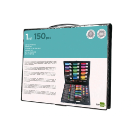 Liderpapel Estuche de Pintura Plástico 150 Piezas 36x31x4 cm