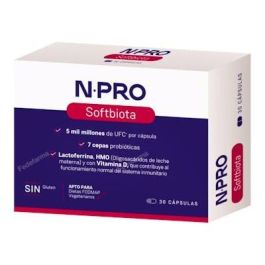 NPRO Softbiota 30 Cápsulas Precio: 20.6900001. SKU: B15CVW3PR7