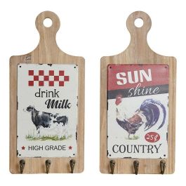 Perchero de Pie DKD Home Decor Rojo Madera Metal (2 pcs) (21 x 5 x 45 cm) Precio: 10.50000006. SKU: B1HY9GA5VT