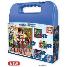 Puzzles progresivos 6-9-12-16 piezas spidey y sus increíbles amigos en maletin Puzzles progresivos 6-9-12-16 piezas spidey y sus increíbles amigos en maletin