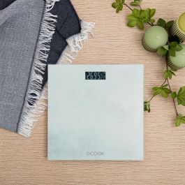 DCook Báscula de Baño Gallery hasta 180 kg - 28x28x2.5 cm, Vidrio Templado con Temperatura Ambiente