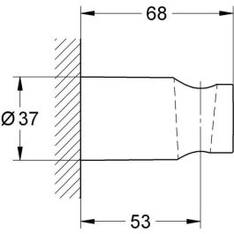 GROHE - Soporte de ducha de pared