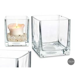 Portavelas de Cristal 15x15 cm - Giftdecor (12 Unidades) Precio: 74.50000008. SKU: B16LEM4Q3Z