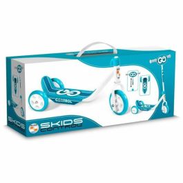 Stamp Patinete de 3 Ruedas Control de Derrapes Unisex Niños, Superficie Antideslizante, Manillares Antipinzamiento, Altura Ajustable