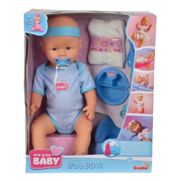 Silvertorn NUEVO BORN BABY Muñeca Bebé 43cm Bebe y Hace Pipí con Accesorios